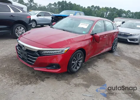 2022 Honda Accord Ex-L из США, поврежденный, VIN 1HGCV1F53NA041569